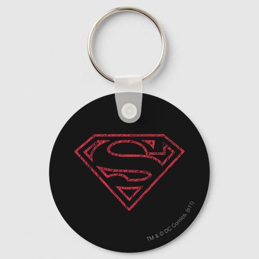 Porte-clés Superman S-Shield | Logo en ligne rouge (Recto)