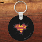 Porte-clés Superman S-Shield | Logo en métal cassé (Recto)