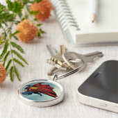 Porte-clés Superman vole avec cap (Côté)