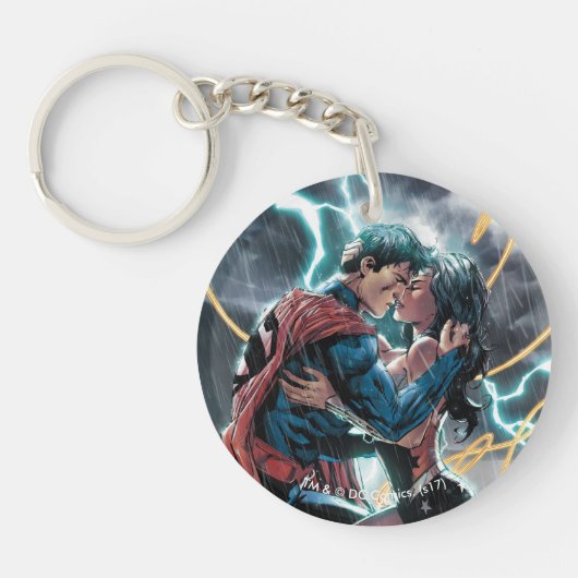 Porte-clés Superman/Wonder Woman Comic Art promotionnel (Devant)