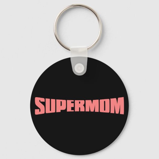 Porte-clés SuperMom : Ma mère est mon super héros (Recto)