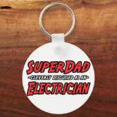 Porte-clés SuperPapa...Electricien (Recto)