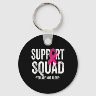 Porte-clés Support Squad Pink Ribbon Warrior Breast Cancer Aw