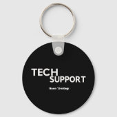 Porte-clés Support technique Humour Drôle Geeky Dons pour les (Recto)