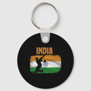 Porte-clés Supporters de cricket indien Fans de cricket indie