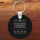Porte-clés Suprt Coworker Retro Ugly Christmas Saying Quote  (Recto)
