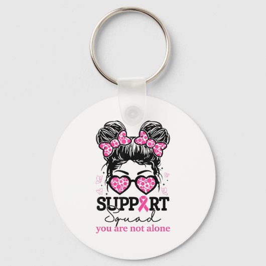Porte-clés Suprt Squad Messy Bun Vous N'Êtes Pas Seul Le Sein (Recto)