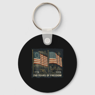 Porte-clés Sur Ck Drapeau Betsy Ross 250 Ans De Liberté 1776-
