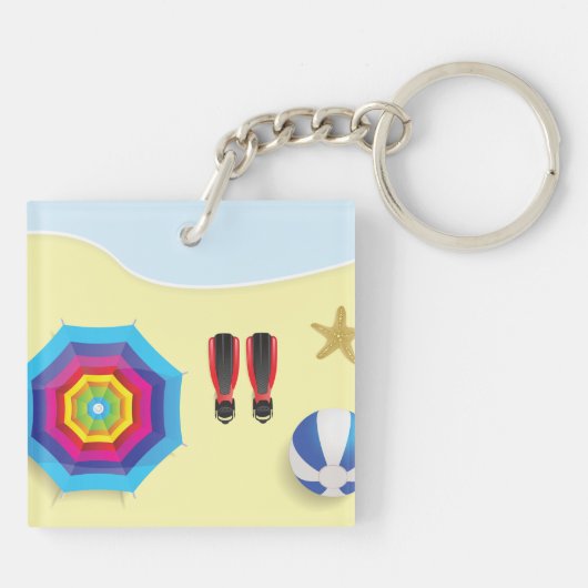 Porte-clés Sur La Plage (Dos)
