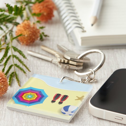 Porte-clés Sur La Plage