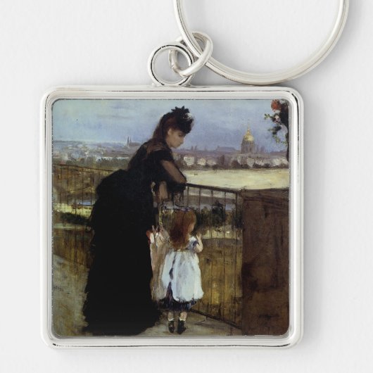 Porte-clés Sur le balcon par Berthe Morisot (Devant)