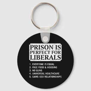 Porte-clés Sur le dos Prison est parfait pour les libéraux An