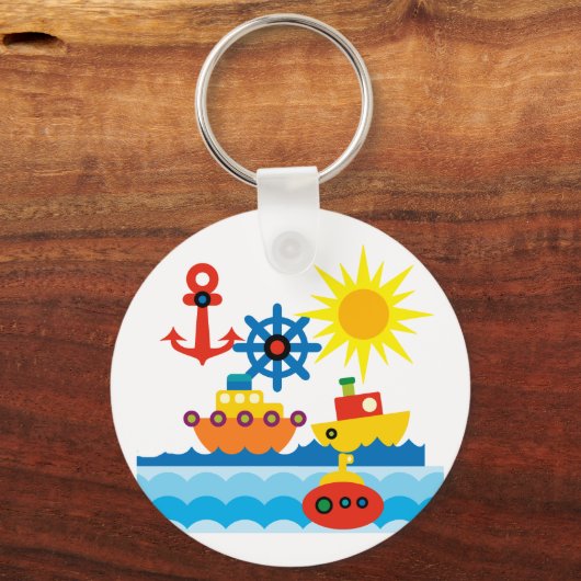 Porte-clés Sur l'océan (Recto)