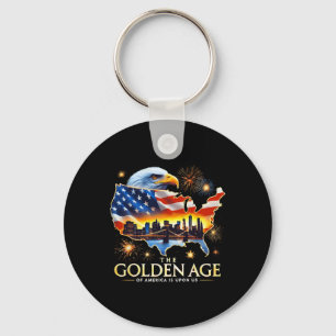 Porte-clés Sur Nous Drôle Trump Eagle D'or L'Âge D'or De A