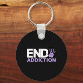 Porte-clés Surdose de sensibilisation à la fin de la dépendan (Recto)