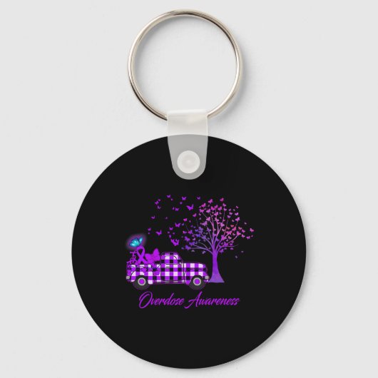 Porte-clés Surdose de sensibilisation Beurre-ruban violet (Recto)