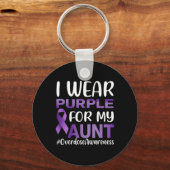 Porte-clés Surdose de sensibilisation Je porte le pourpre pou (Recto)