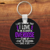 Porte-clés Surdose de sensibilisation Perdu quelqu'un que j'a (Recto)