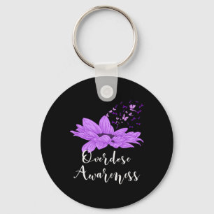 Porte-clés Surdose de tournesol violet de papillon