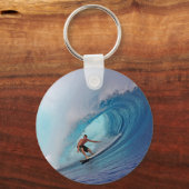 Porte-clés Surf à grande vague bleue Mentawai Îles (Recto)