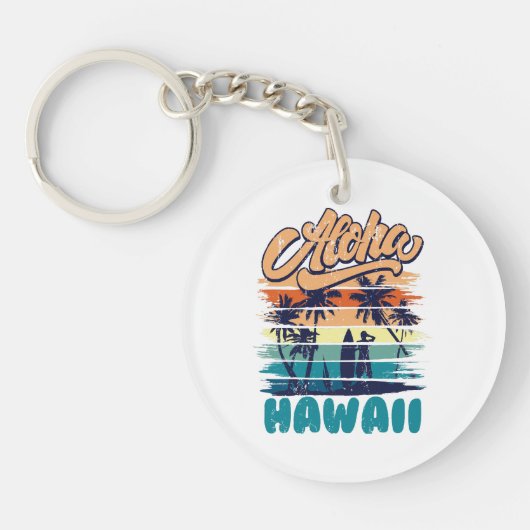Porte-clés Surf - Aloha Hawaï (Devant)