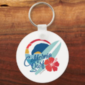 Porte-clés Surf californien (Recto)