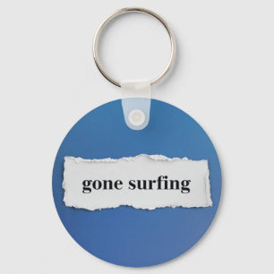 Porte-clés surf, dans le bleu