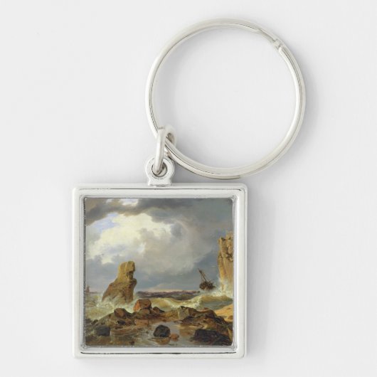 Porte-clés Surf sur une côte rocheuse, 1835 (Devant)