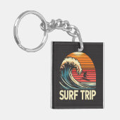 Porte-clés Surf Trip rétro sunset (Devant gauche)
