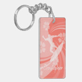 Porte-clés Surf tropical Coral (Devant gauche)