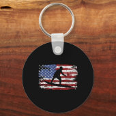 Porte-clés Surf Usa Drapeau Vintage (Recto)
