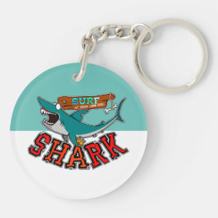 Porte-clés Surf with shark