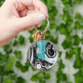 Porte-clés Surface Current – Abstract Flow & Structure Premiu (Main)