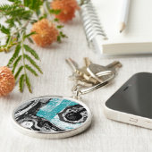 Porte-clés Surface Current – Abstract Flow & Structure Premiu (Côté)