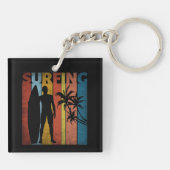PORTE-CLÉS SURFANT L'ÉTÉ TROPICAL (Dos)