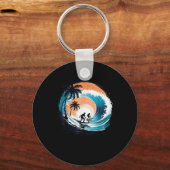 Porte-clés Surfboarder Hawaii Wave Surf Surfboard Lover Be (Recto)