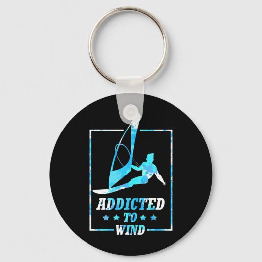 Porte-clés Surfer Addicité Au Vent (Recto)