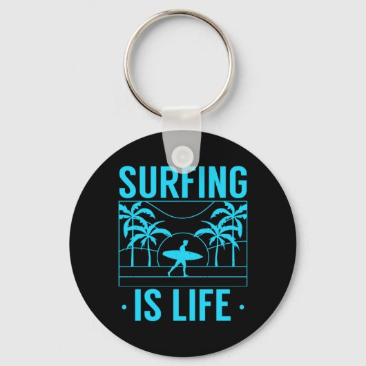 Porte-clés Surfer, c'est la vie (Recto)