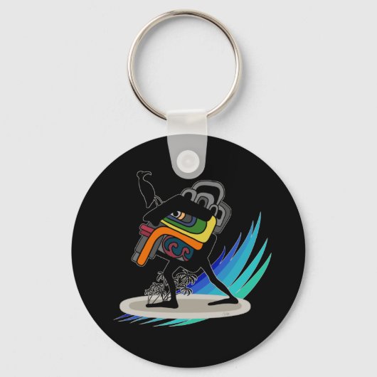 Porte-clés Surfer Comme Un Guerrier (Recto)