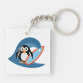 Porte-clés Surfer de pingouin (Dos)