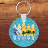 Porte-clés Surfer Et Surf (Recto)
