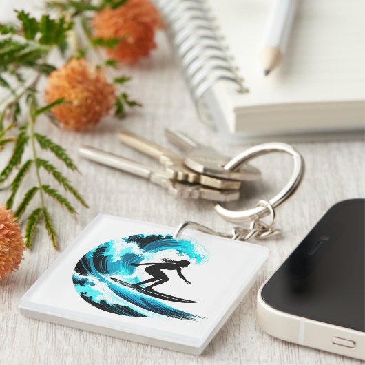 Porte-clés surfing (Devant Droit)