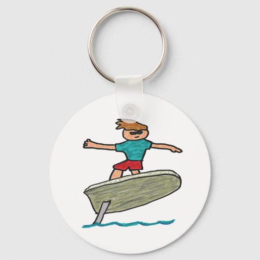 Porte-clés Surfing Efoil (Recto)