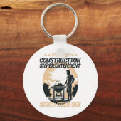 Porte-clés Surintendant De La Construction Funny Bbq Chef Ou (Recto)