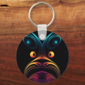 Porte-clés Surpris Abstrait Oiseau Visage de poulet (Verso)