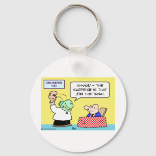 Porte-clés surprise de thon Je suis serveur