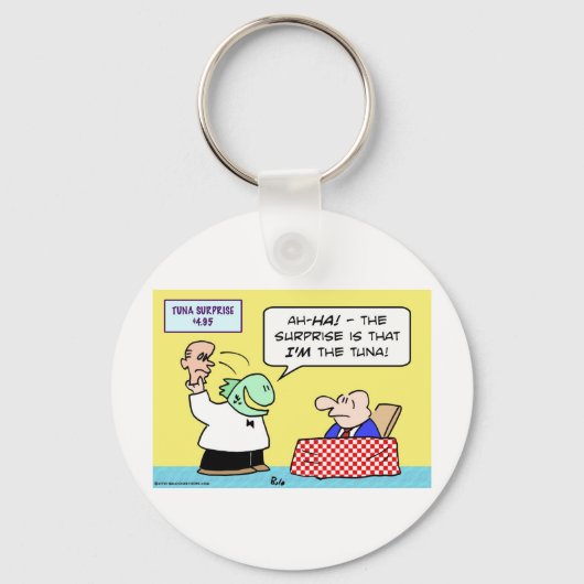 Porte-clés surprise de thon Je suis serveur (Recto)