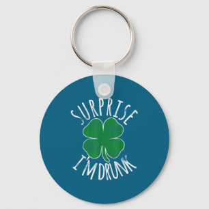 Porte-clés Surprise je suis ivre St Patricks Day Shamrock irl