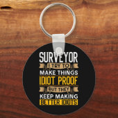 Porte-clés Surveyor Sarcastic Graphic Funny Surveying (Recto)