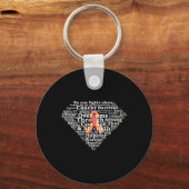 Porte-clés Survivant de la leucémie Superhero (Recto)